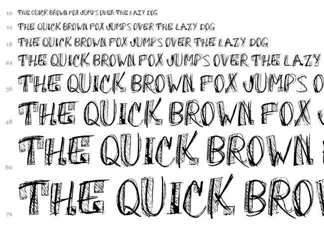 Oh God Why font waterfall